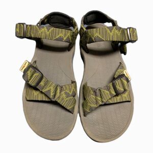 Rafters STILLWATER Eco Fabric Green Open Toe Strappy Sandals Mens Size 9M